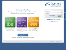 Tablet Screenshot of facetimescheduler.com